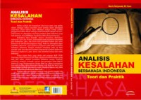 Image of ANALISIS KESALAHAN BERBAHASA INDONESIA TEORI DAN PRAKTIK